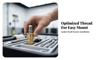 M14 X 1.5 Thread Quick-Connect Adapter Knurled Grip Foam Cannon Adapter Brass-Colored Pressure Washer Fitting Metal