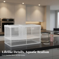 Aquatic Breeding Box Vented for Water Flow Aquatic Fry Separation Hatchery Aquatic Habitat Nursery Box Removable Dividers