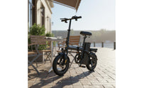 High-Speed Brushless Engine Folding Electric Bike Shock Absorption System Lightweight Portable Electric Bicycle Disc Brakes Personal Transport Aviation-Grade Aluminum Frame for Designated Drivers, Commuters, Students, Last Mile Commuting, University