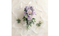 Artificial Teardrop Bouquet Photo-Ready Cascading Wedding Bouquet Pollen Allergy Waterfall Flower Arrangement for Brides
