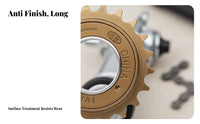 16T Bike Freewheel Exact Thread Single Speed Freewheel Bike Single Speed Sprocket Wear Withstand Ant Cycle Rear Sprocket