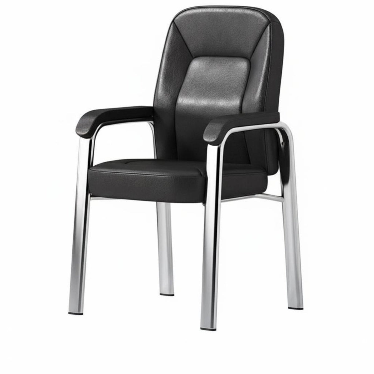 Support Fixed-Leg Conference Chair Thick Padded Cushion Seating Furniture Sturdy Frame Upholstered Armchair Ergonomic Design for Board Game Players, Office Workers, Homeowners, Study Room, Bedroom, Reading Nook