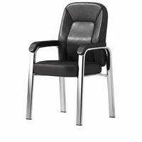 Support Fixed-Leg Conference Chair Thick Padded Cushion Seating Furniture Sturdy Frame Upholstered Armchair Ergonomic Design for Board Game Players, Office Workers, Homeowners, Study Room, Bedroom, Reading Nook