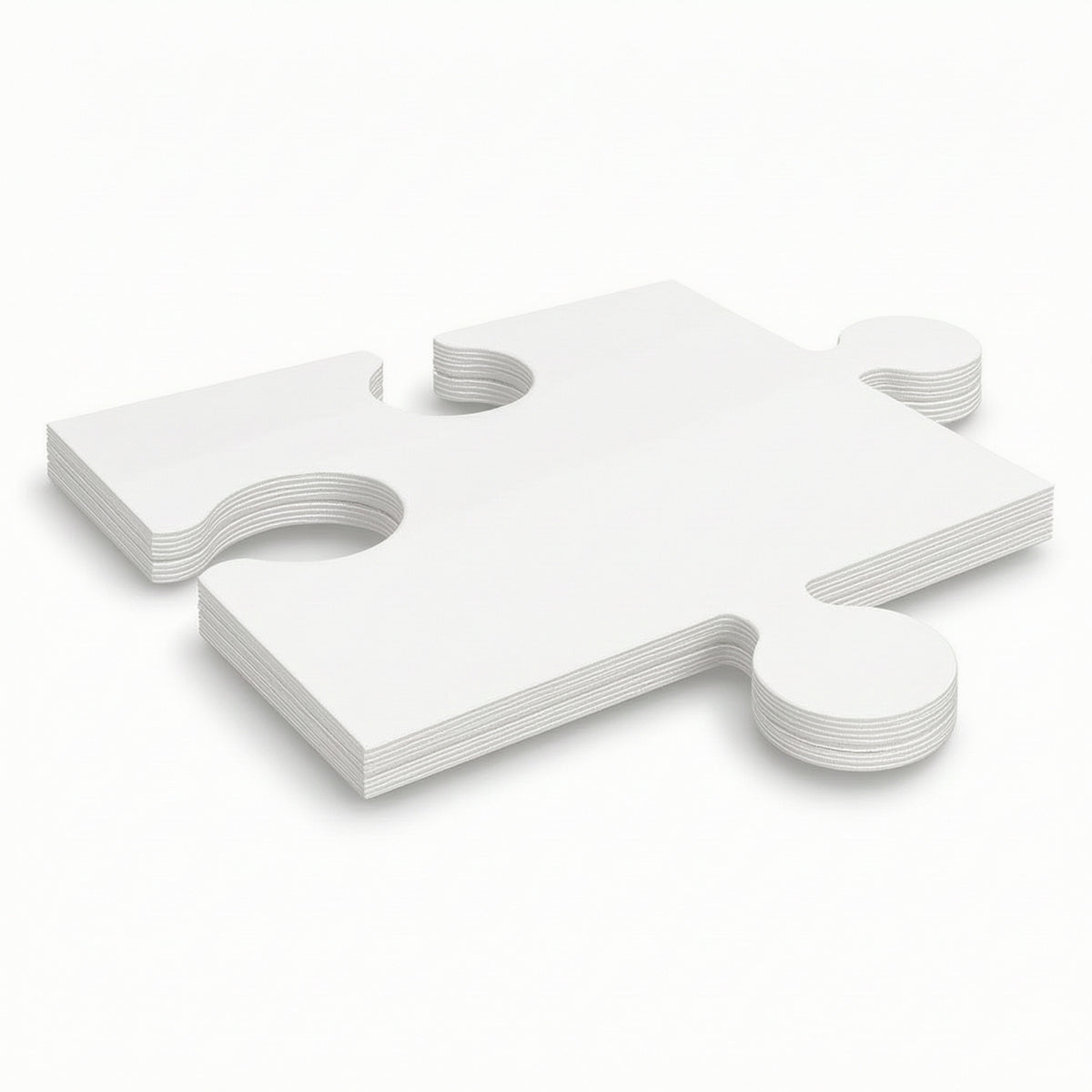 24 Pieces Customizable Blank Cardboard Puzzle Write-on Blank Jigsaw Puzzle White Creative for Crafters, Kids, Art Projects, Classroom Crafts, Birthday Parties