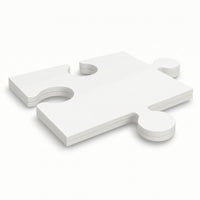 24 Pieces Customizable Blank Cardboard Puzzle Write-on Blank Jigsaw Puzzle White Creative for Crafters, Kids, Art Projects, Classroom Crafts, Birthday Parties