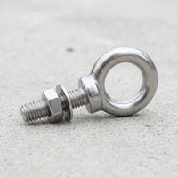 Fixing Loop with Threaded Bolt Lifting Loop Eye Bolt Heavy-Duty Fastener for Workshop