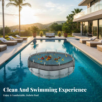 Round Pool Leaf Net Includes Fastening Clips Above Ground Pool Leaf Netting Easy Installation Winter Debris Net for Homeowners