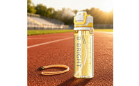 Sports Water Bottle Flip-Top Lid Straw Water Bottle Drinkware 800 Ml Shoulder Strap