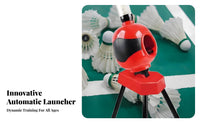 Adjustable Settings Automatic Badminton Serving Machine Easy Installation Badminton Training Machine Holds 15 Shuttlecocks for Home, Outdoor