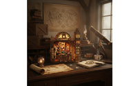 Home Decor Craft DIY Wooden Model Toy Miniature Room Scene Easy Assembly Cut