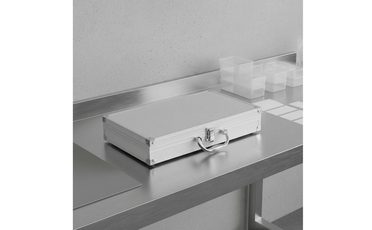 Mini Aluminum Carrying Case Lockable Aluminum Tool Box Hard Shell Briefcase Shockproof Small Hard Shell Briefcase for Travel