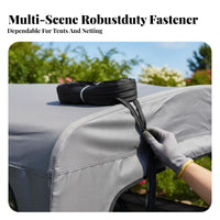 Heavy-Duty Continuous Coil Zipper Long-Lasting Zipper by the Yard Firmly Interlocked Teeth Sewing Supply Easy to Install for Outdoor Gear Makers, DIY Enthusiasts, Tent Production, Agriculture, Luggage Making, Upholstery