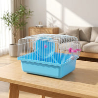 Extra Large Hamster Cage Villa, Multi-Level Syrian Hamster Habitat with Wire Top and Base, Four Seasons Small Animal Home
