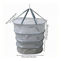 Resistant Foldable Hanging Drying Basket Ventilated Zippered Mesh Drying Basket Lightweight for Outdoor