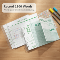 Ebbinghaus English Vocabulary Notebook for Students - Memory Aid & Dictation Practice