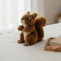 Stuffed Squirrel Fuzzy Stuffed Squirrel Huggable for Playroom, Shelf