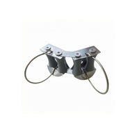 Curved Wire Frame Bridge-Style Line Guide Screw Mounted Two Roller Line Guide Compact