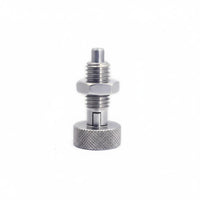 Stainless Steel Self-Locking Indexing Plunger Anti-Corrosion Coil Loaded Plunger Fastener Precision Machined Knurled Head Indexing Fastener Wear-Resistant