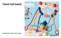 Pull String Toy Complimentary Crab Shaped Travel Toy Multiple Ways to Play for Babies 6-12 Months, Toddlers, Stroller, Crib, Car Seat