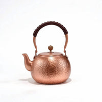 Traditional Copper Tea Kettle Artisanally Made Hammered Copper Kettle Rust Resistant for Collectors