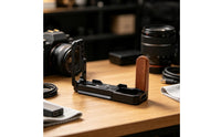 L-Shaped Fast-Release Plate Lightweight L-Shaped Camera Hand Grip Stable Camera Plate with Hand Grip for Videographers