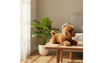 Teddy Dog Soft Stuffed Puppy Safe for Bedtime, Desk