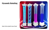 LED Rotating Barber Pole Freestanding Design Illuminated Barber Light High Brightness Rotating Salon Sign for Outdoor, Indoors