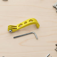 Lightweight Cycle Light Mount Bracket Hollow Bike Light Bracket with Hex Key Curved Front Fork Mount Long-Lasting for Cyclists