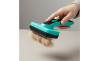 Pet Grooming Brush Hair-Release Brush with Push-Button Ergonomic for Dog Owners