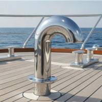 Gooseneck tube Connector Deck-Mounted Gooseneck with Flanged Base Resistant Marine Fitting for Yacht Builders