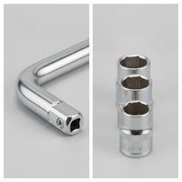 Compact Socket Wrench Set Portable Socket Set with Case Easy to Identify Tool Kit Corrosion-Resistant for Diyers, Mechanics, Garage