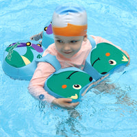 Textile Shell Puppy Baby Buoy Two-Part Body Arm Armhole Buoy Adjustable Straps Non Inflatable Swim Coach Balanced Support for Babies, Toddlers, Water