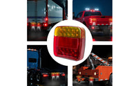 Multi-Function Tow Light Set Waterproof Rechargeable Truck Brake Lights Wireless Hauling Attachment Light Kit for Towing