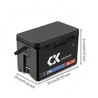 Fishing Box with Inner Tool Layer Rugged Tackle Storage Box for Anglers