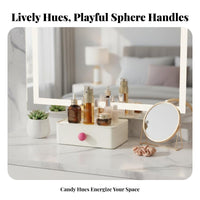 Desktop cosmetic Case with Drawers Clear View Lid Cosmetics Organizer for Bedroom