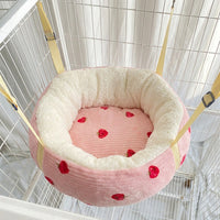 Hanging Cat Bed and Hammock Bed for Indoor Pets, Soft Cloth Material Cat Swing, Comfortable Cat Hammock, Sunbathing Cage Accessory for Sleep