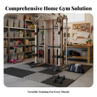 Complete Guide Machine Heavy Duty Multifunctional Strength Rack Adjustable Home Fitness System Rack for Bodybuilders, Athletes