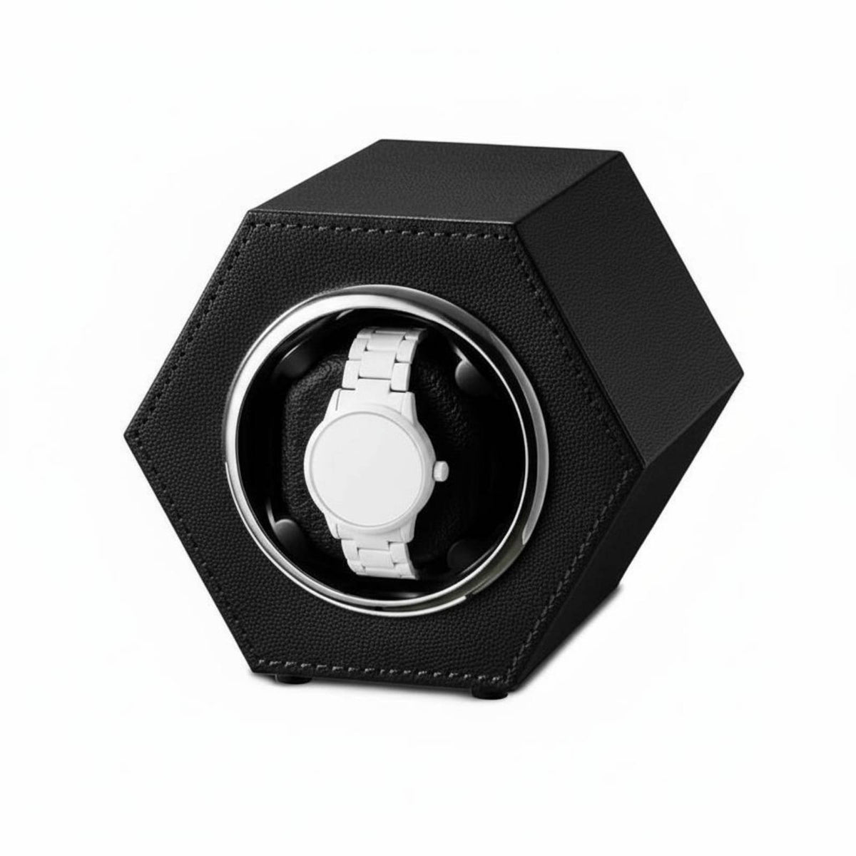 Single Watch Winder Two Rotation Modes Single Watch Winder Box Stackable Design Perfect Gift for Closet