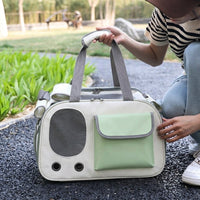Pet Carrier and Cat Carrier Shoulder Bag, Crossbody Bag Made of Oxford Material, Foldable Outdoor Pet Travel Bag for Dogs up to 13kg Capacity