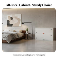 debris-resistantResistant Fluted Glass Cupboard bookshelf Storage Cabinet for Book Lovers, Homeowners, Design aficionados, Bedroom, Study, Living Room, Kitchen