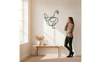 Turkey Silhouette Wall Art Modern Turkey Wall Decor Outdoor for Autumn, Entryway