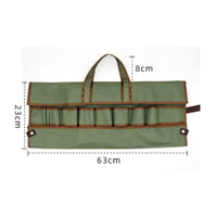 Waterproof Tool Roll Bag with Pockets Portable Tool Bag with Pockets Multi Pocket Compact for Workshop