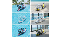 Integrated Snorkeling Mask with Snorkel Wide-View Diving Mask with Snorkel Tube Comfortable Eyewear Low-Volume for Adults, Swimming