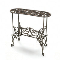 Metal Plant Stand Ornate Rack Decorative for Porch