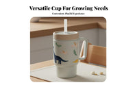 Leak Resistant Childrens Drinking Cup with Straw Safe Toddler Straw Cup Food Grade Material for Babies, Toddlers, Home, Daycare, Outdoor
