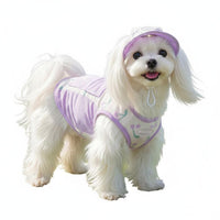 Pocket Patchwork Summer Dog Clothes Soft Summer Dog Top Breathable Sleeveless Pet Vest Sun Protection for Travel