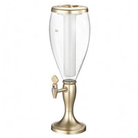 Illuminated Beer Dispenser Column Matching Base Single Beer Column Transparent Drinkware