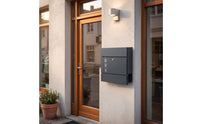 Weather-Resistant Lockable Mailbox with Viewing Ports Sturdy Wall-Mounted Mailbox with Keys Long-Lasting Postbox Weatherproof for Homeowners, Landlords, House Exterior, Porch, Entryway