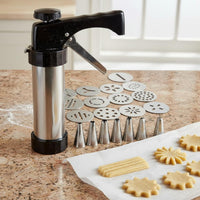Cookie Dishwasher Cookie Press Set Piping Tip Set for Beginners, Dessert Decorators