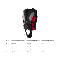 Kids Life Vest with Buckles Buoyant Boating Life Jacket with Zipper Swim Vest with Crotch Strap Secure Buoyancy Aid Adjustable